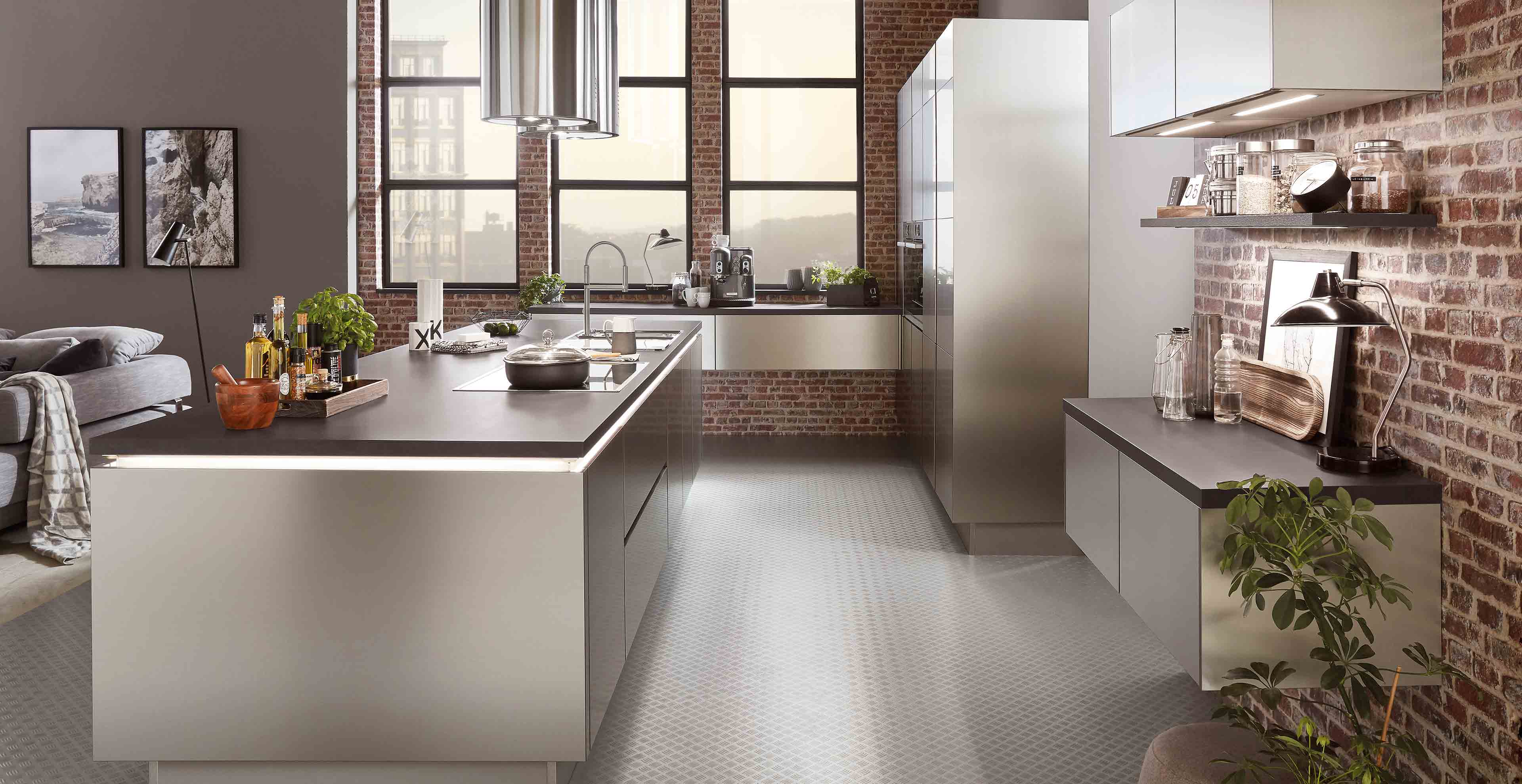 Küche aus Edelstahl | Marquardt Küchen