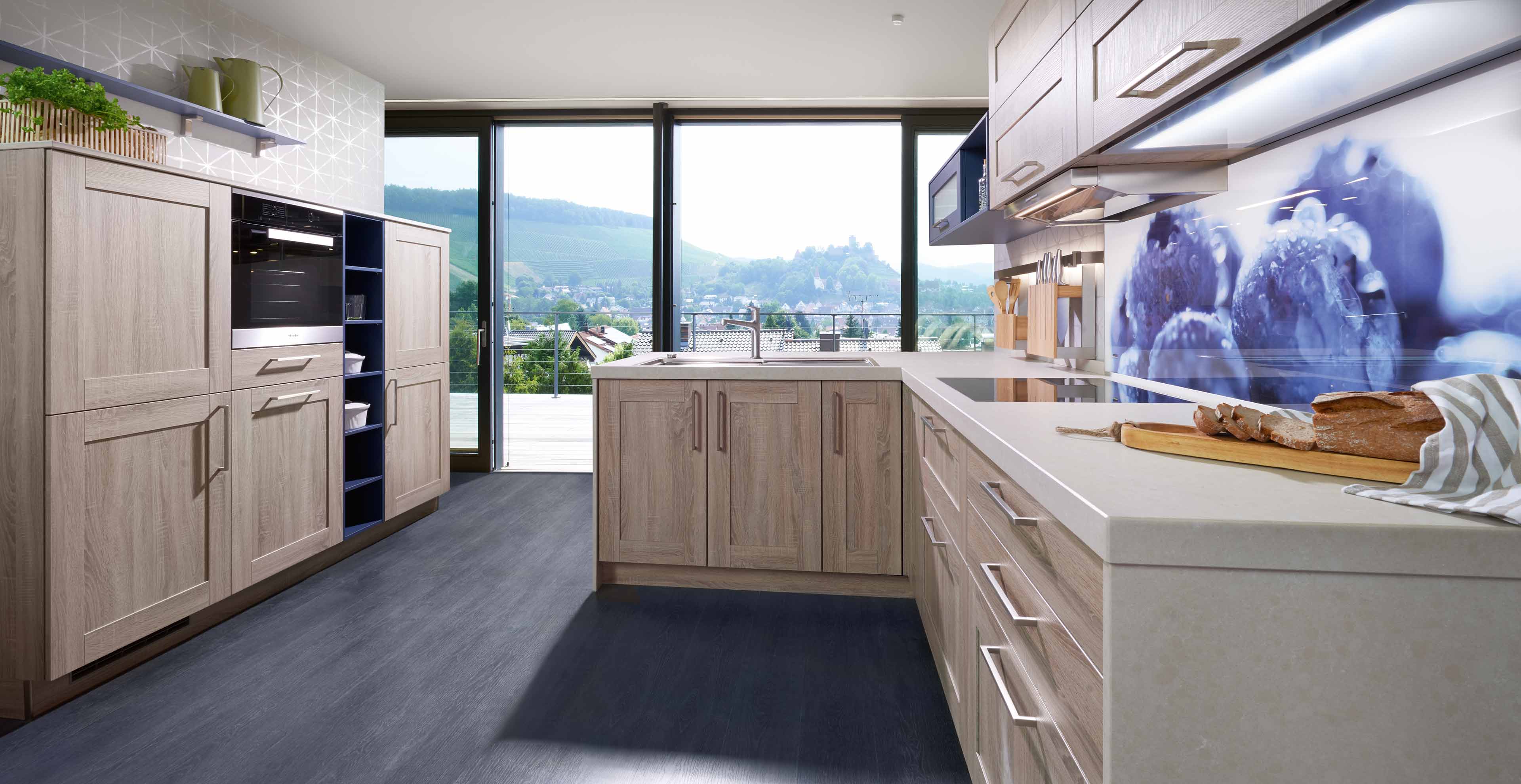 Landhaus Inselkuche Vienna Oak Und Blaubeere Marquardt Kuchen